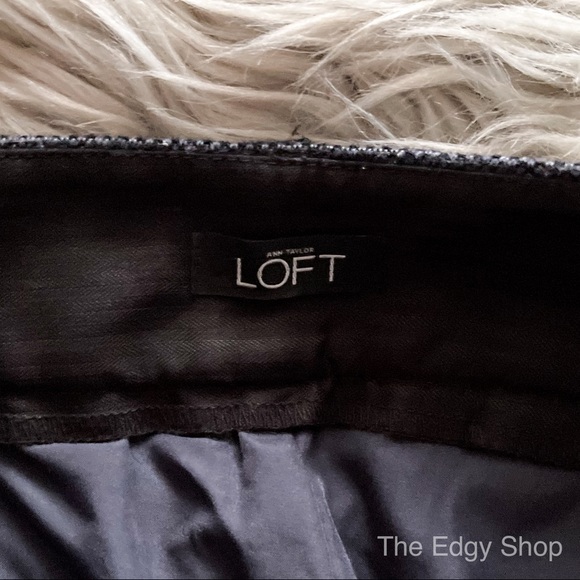 LOFT | Marisa Tweed Mid Rise Skinny Ankle Dress Pants - Picture 6 of 8